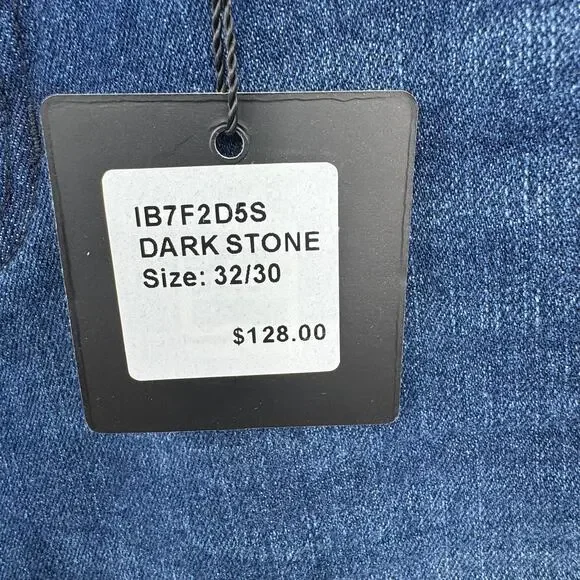 Ike Behar jeans men's size 32/30 slim straight blue denim medium wash NEW